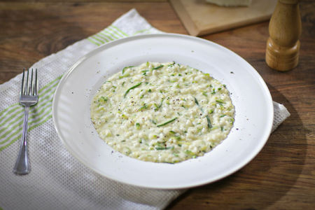 Risotto with Zucchini and Stracchino