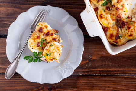 Gratinated Eggs