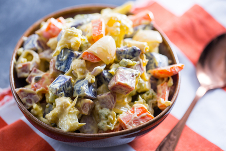Russian garden salad