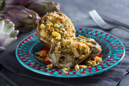 Artichokes with Breadcrumbs