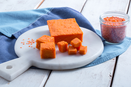 Red lentil lentil tofu
