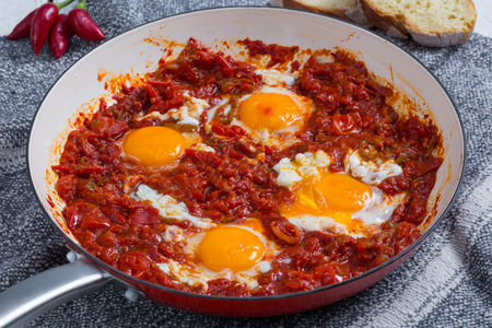 Eggs with ’nduja