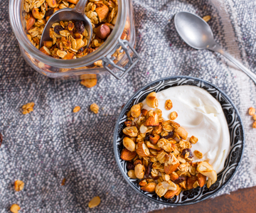 Granola in a pan