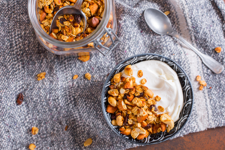 Granola in a pan
