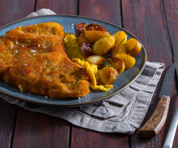 Breaded steak