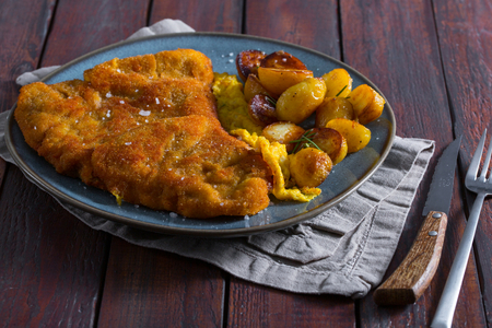 Breaded steak