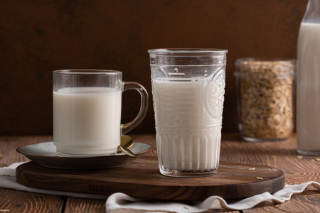 Homemade oat milk