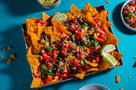 Nachos with meat