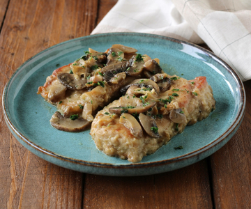 Pork loin in a pan