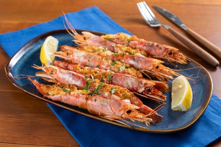 Gratinated Prawns