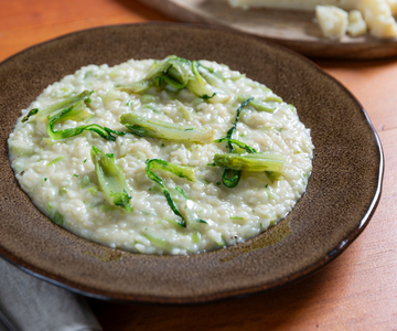 Risotto with pecorino and puntarelle