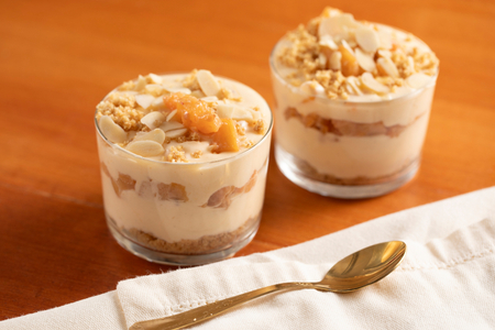 Persimmon cheesecake cups