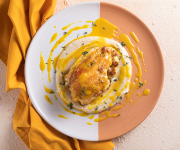 Chicken with Cauliflower and Mustard Sauce