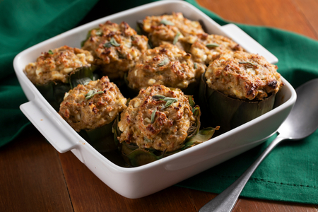 Vegetarian Stuffed Artichokes