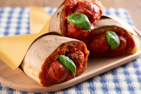 Cuzzetiello with meatballs