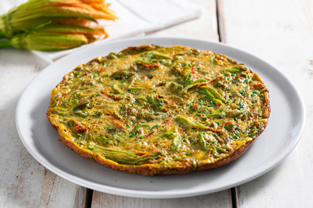 Frittata with Zucchini Flowers