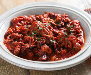 Baby Octopus in Spicy Tomato Sauce