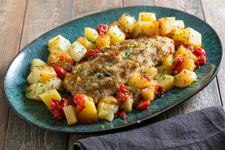 Baked cod au gratin