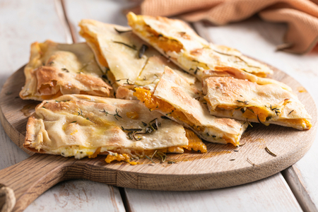 Crunchy Pumpkin and Cheese Focaccia