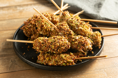 Pistachio Shrimp Skewers