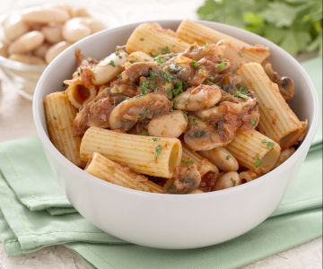 Rigatoni land and sea
