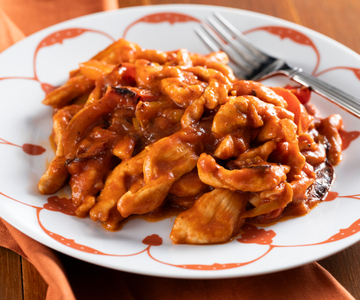 Chicken Strips with Peppers