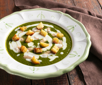 Cream of Black Cabbage and Beans
