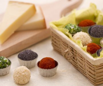 Four-Color Cheese Truffles