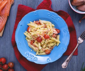 Penne with Salmon and Vodka