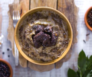 Venison Stew with Buckwheat Polenta