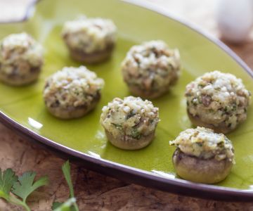 Stuffed Mushroom Caps
