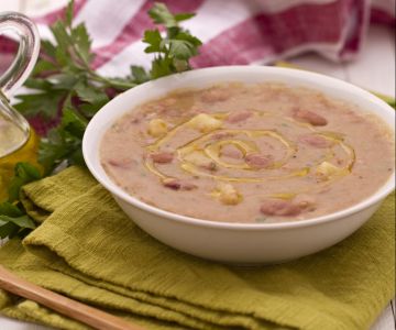 Potato and Borlotti Bean Soup