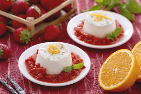Panna cotta without gelatin