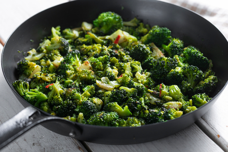 Broccoli in the Pan