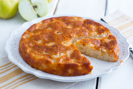 Eggless Apple Cake