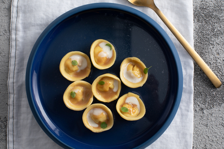 Chicken ravioli