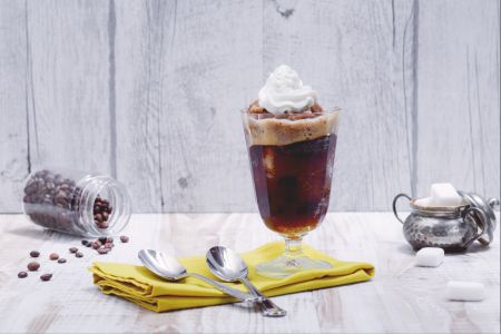 Coffee Granita with Whipped Cream