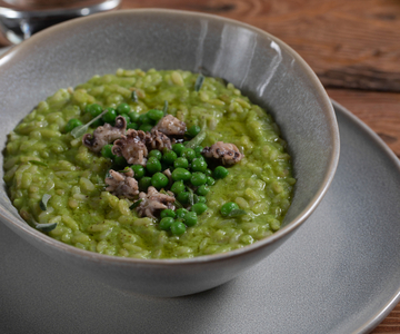 Pea and Cuttlefish Risotto