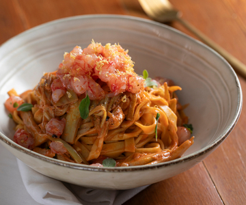Artichoke and Shrimp Fettuccine