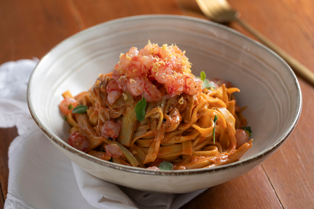 Artichoke and Shrimp Fettuccine