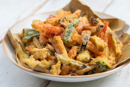 Battered vegetables