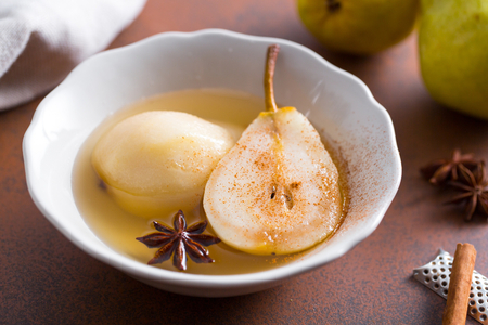 Poached pears
