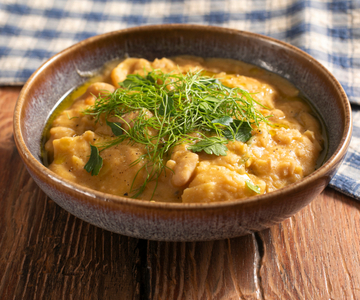 Creamy Cannellini Bean Soup with Maltagliati