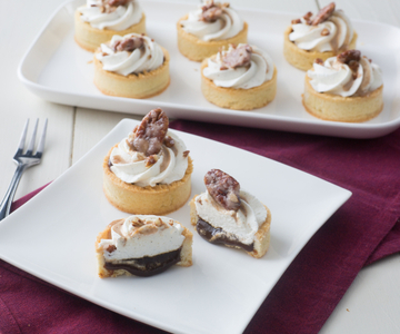 Salted Caramel Tartlets with Pralined Nuts