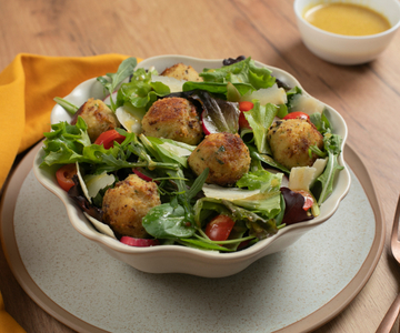 Potato and Chickpea Salad with Patties
