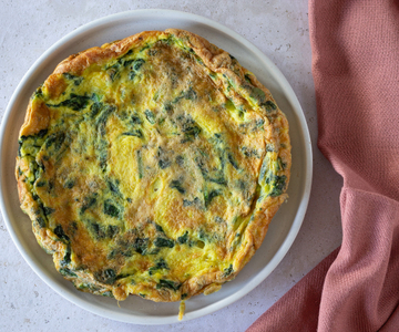 Spinach omelette