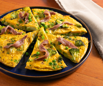 Pea and Broccoli Frittata