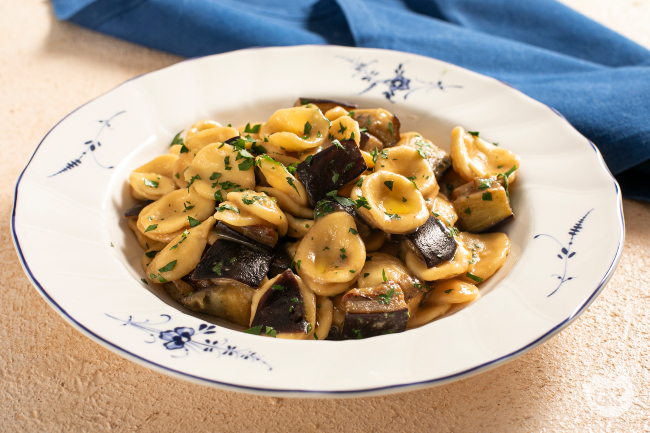 Creamy miso and aubergine orecchiette Creamy miso and aubergine orecchiette