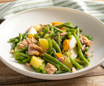 Potato, Green Beans, Tuna and Egg Salad