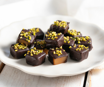 Chocolate-Covered Melon Cubes